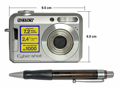 Dimenciones de la camara DSC S700